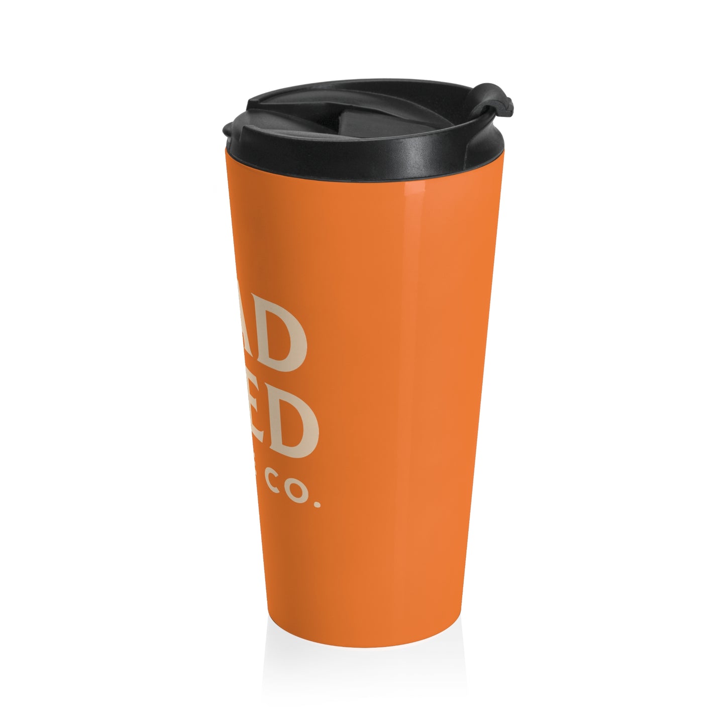 Dead Tired Stainless Steel Travel Mug - Orange - Perfect for Coffee Lovers on the Go