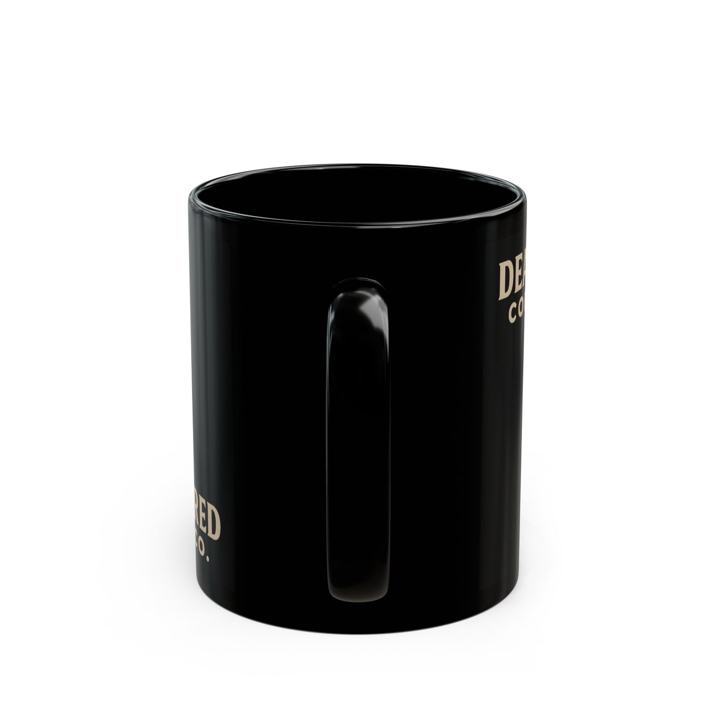 Dead Tired Coffee Ceramic Mug – 11oz Black Gothic Coffee Cup for Daily Rituals | Microwave & Dishwasher Safe Gift for Coffee Lovers