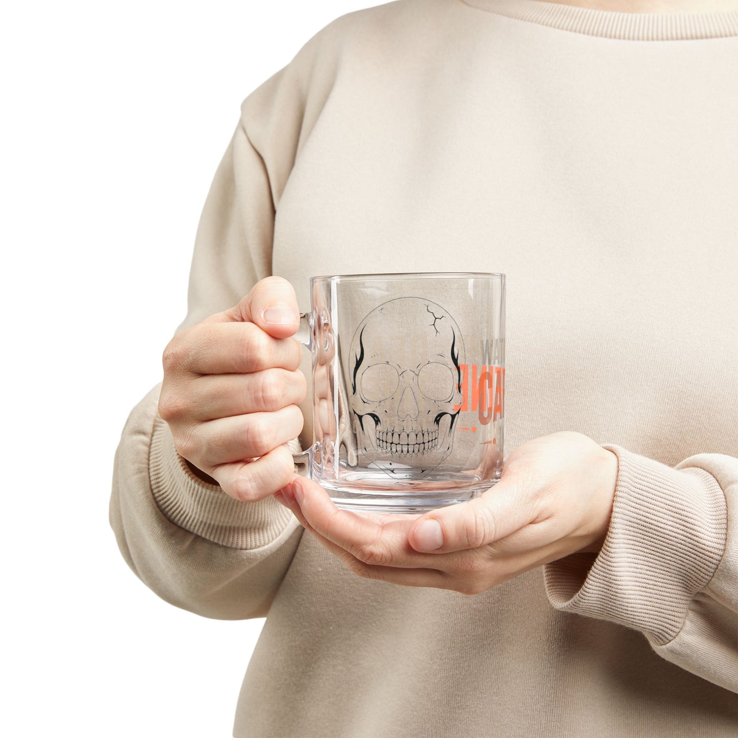 Watching My Caffeine Intake Clear Glass Mug – 10 oz
