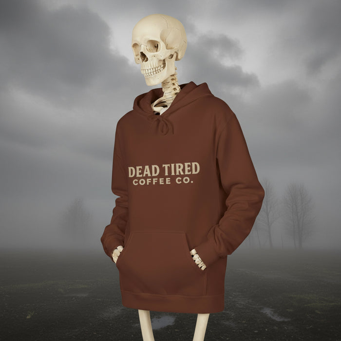 Forever Restless Forever Caffeinated skeleton coffee hoodie