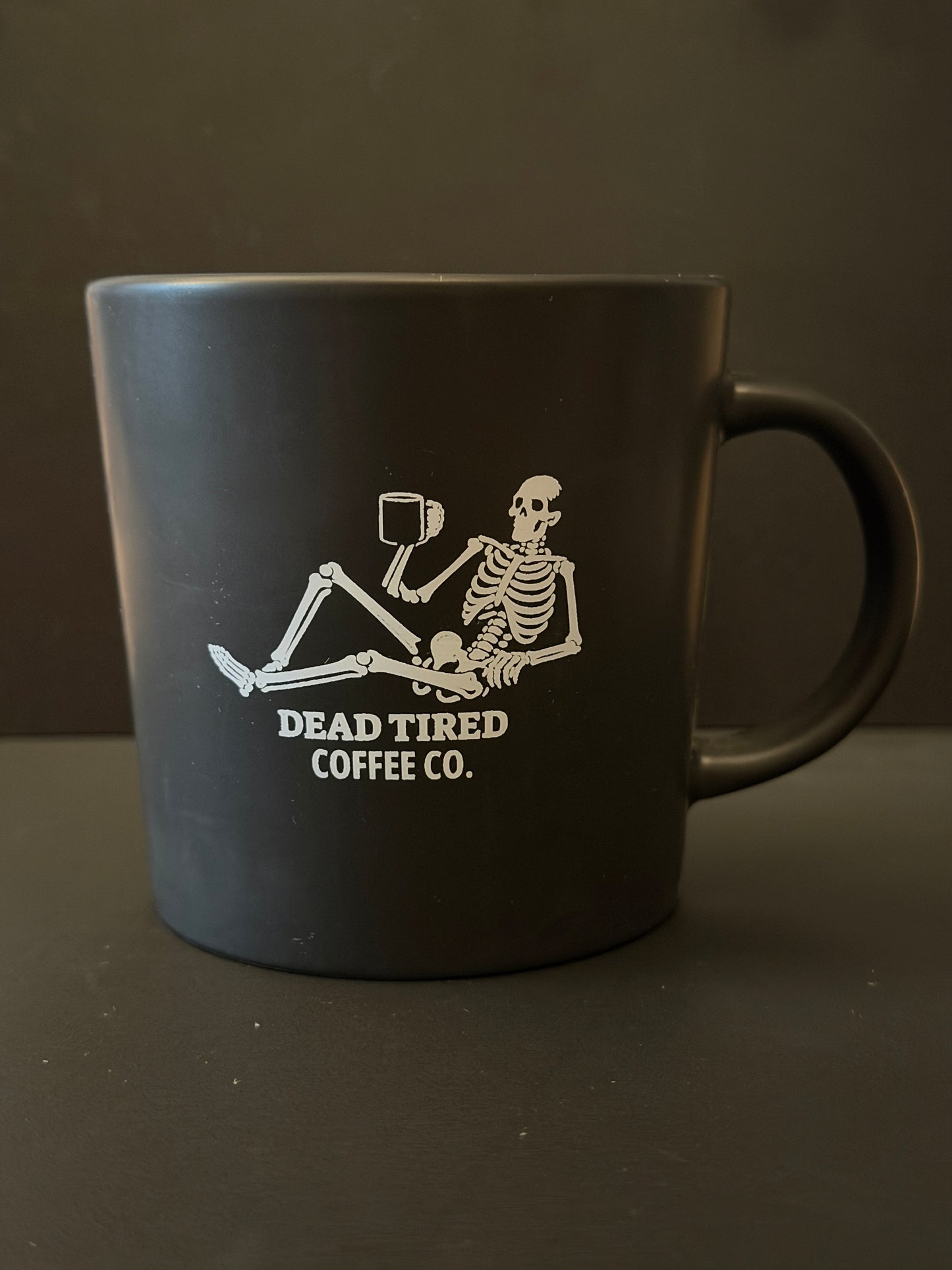 Dead Tired Skeleton mug