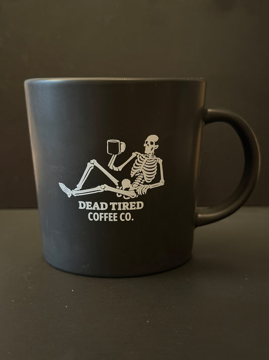 Dead Tired Skeleton mug