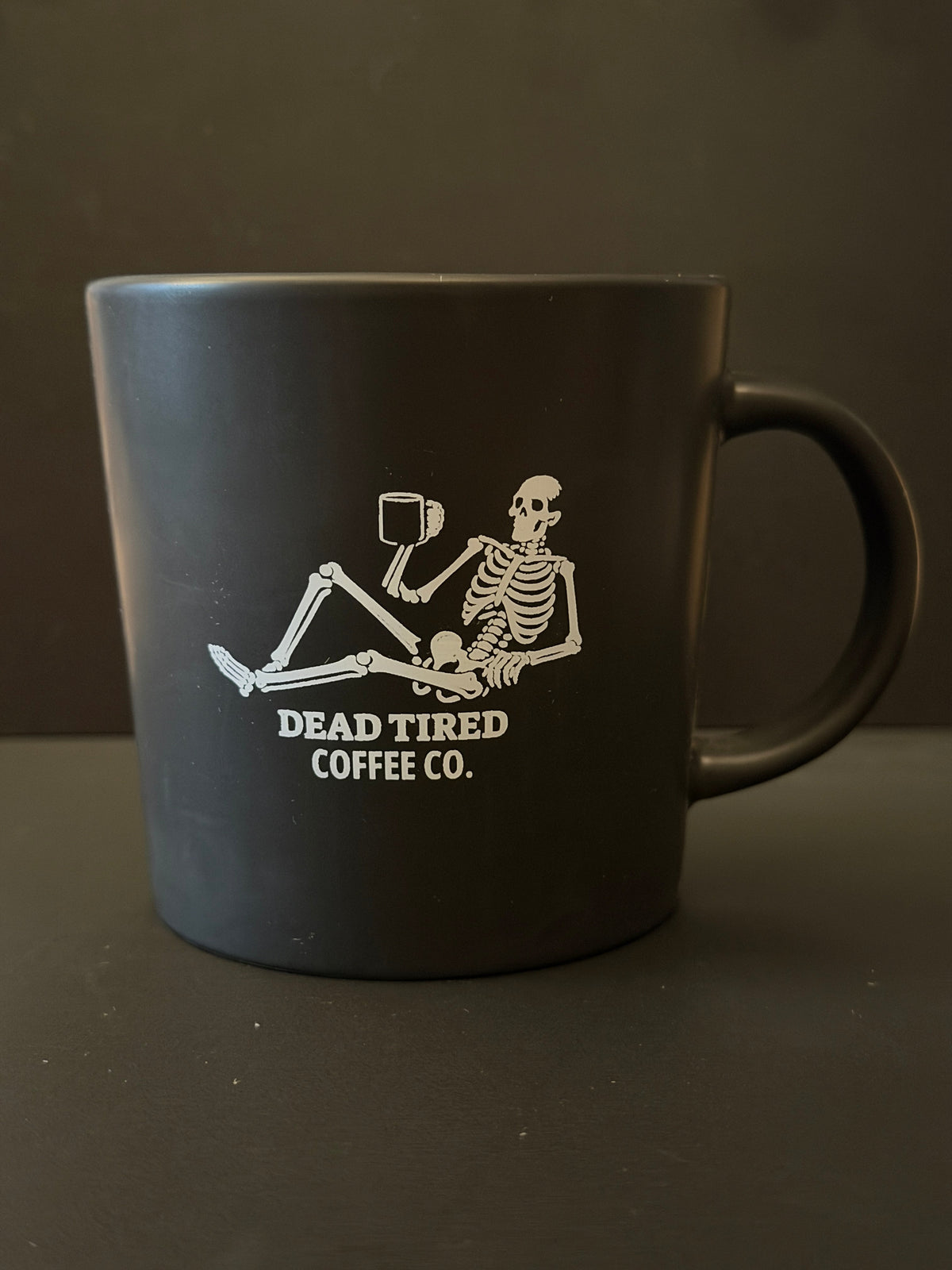 Dead Tired Skeleton Mug