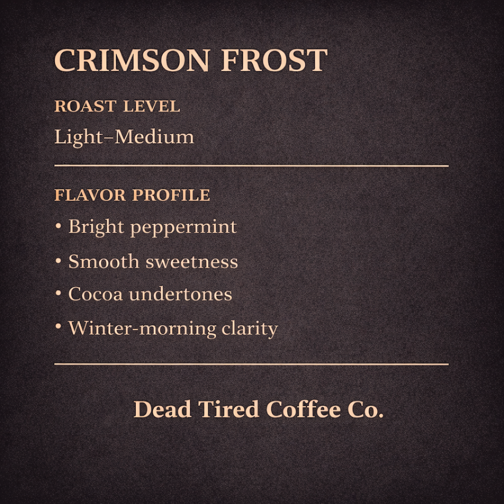 Crimson Frost - Light/Medium Roast Candy Cane Flavored