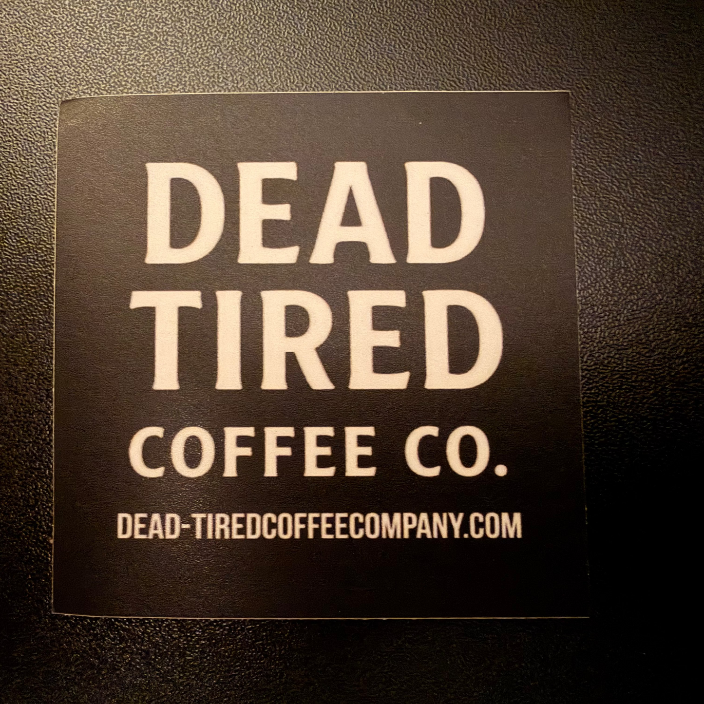 Dead Tired Logo Sticker