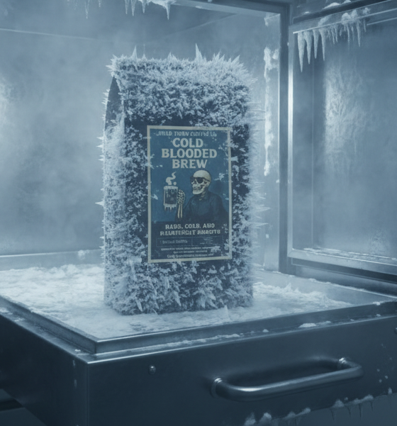Cold Blooded Brew cold brew coffee bag from Dead Tired Coffee Co.