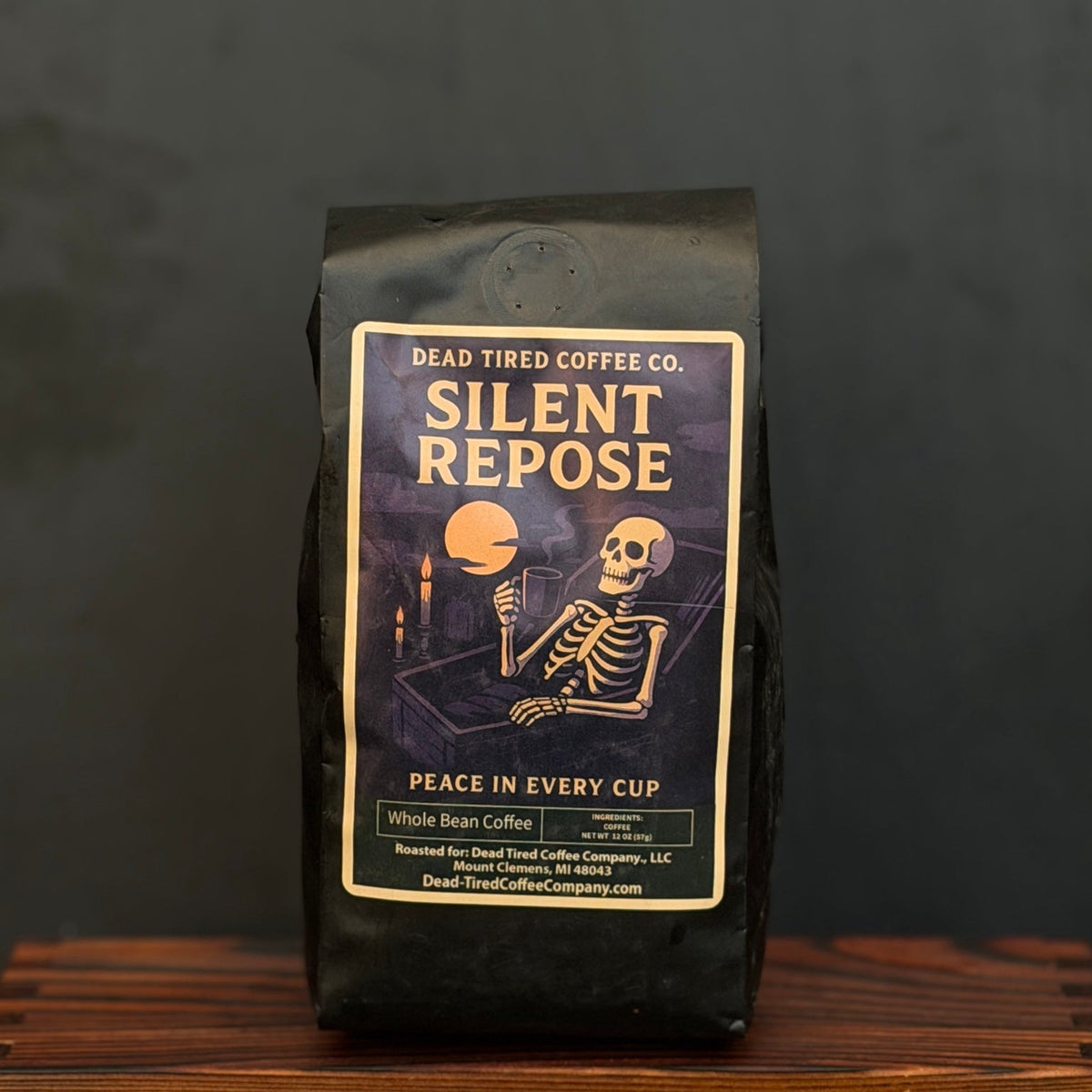 Silent Repose decaf coffee
